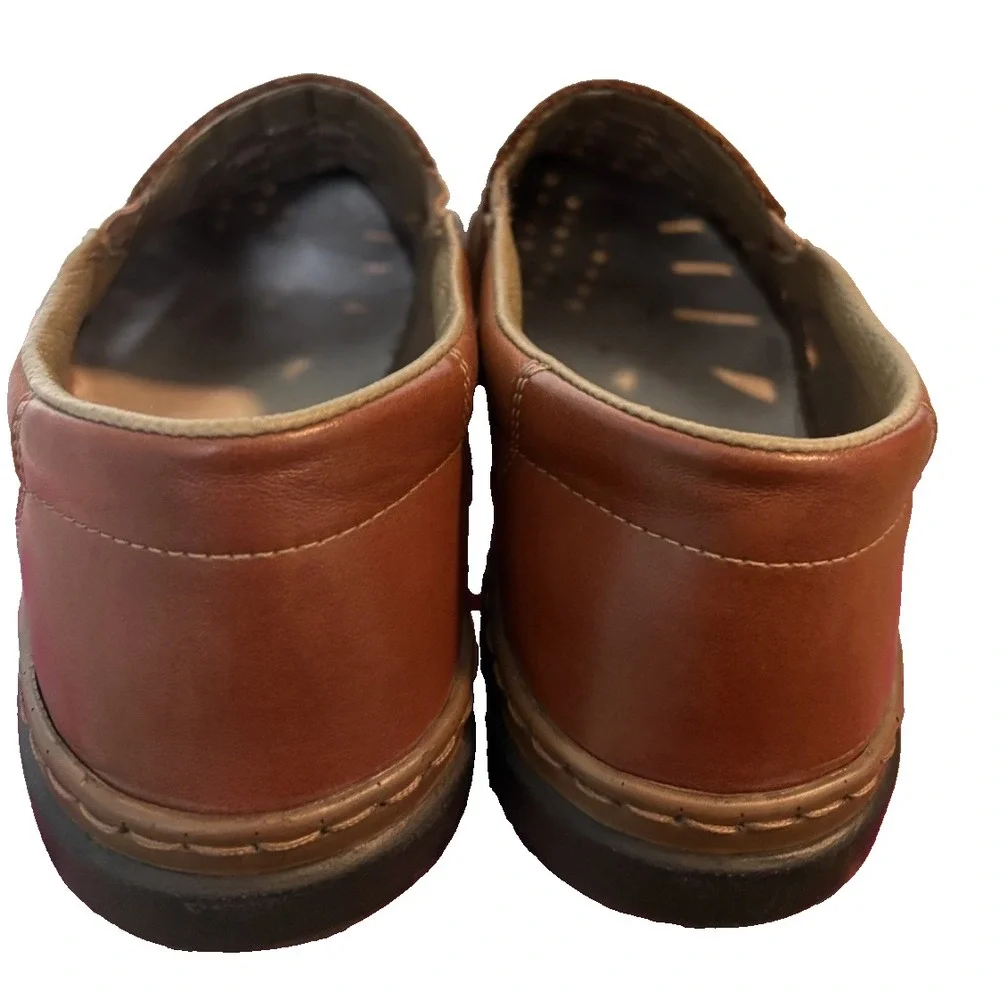 Rieker Tan Leather Slip-on Shoes Men's EU Size 41/US 8.5 Casual Comfort Travel